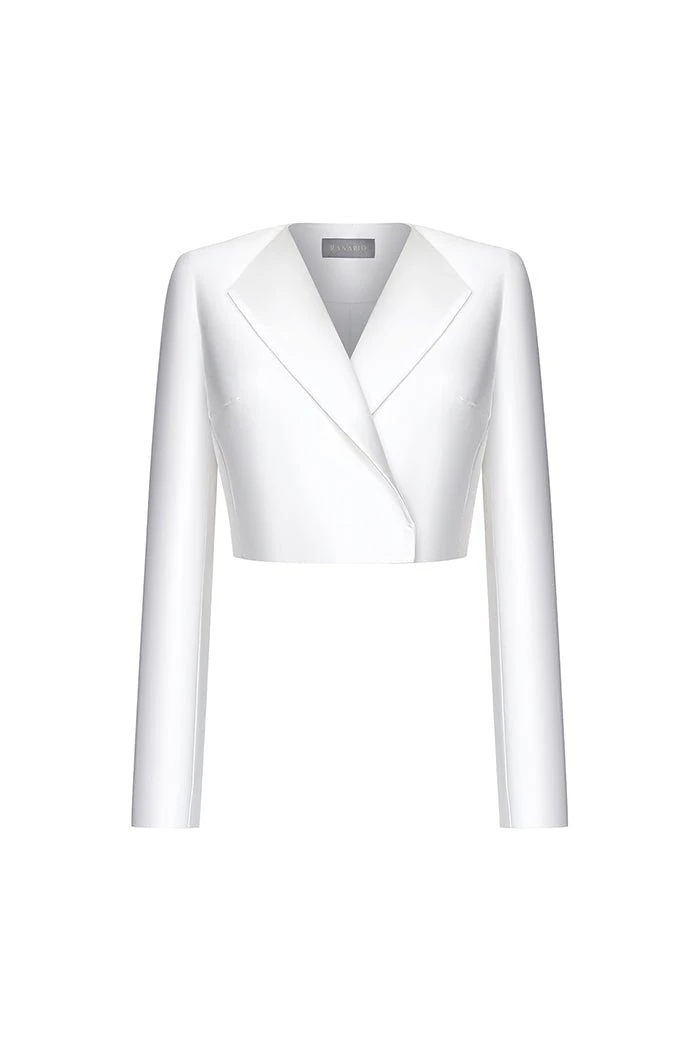 Rasario-Cropped-Satin-Jacket Rasario Cropped Satin Jacket