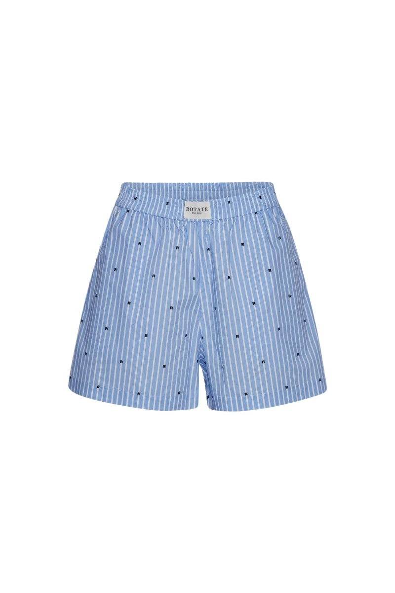 Rotate-Birger-Christensen-Elasticated-Shorts-Blue75996_nobg Elasticated Shorts Blue - Image 1