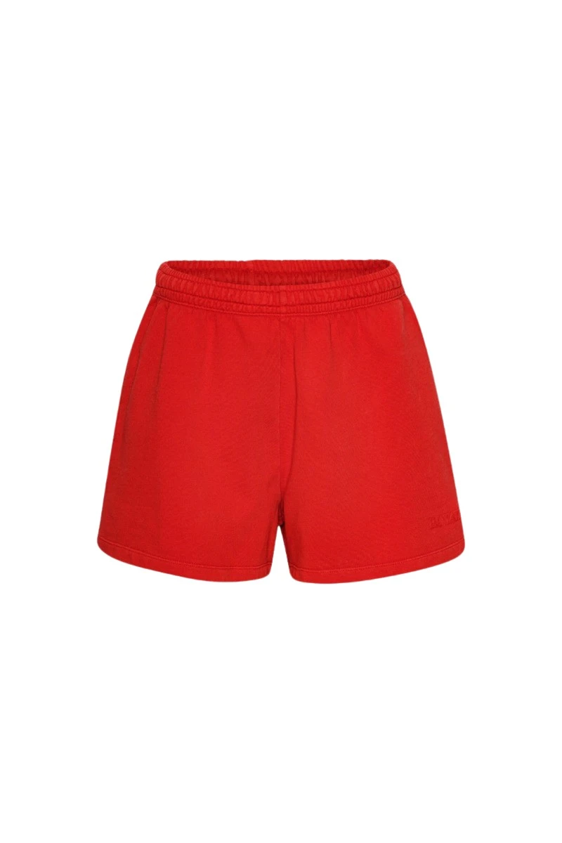 Rotate-Birger-Christensen-Elasticated-Shorts-Red12453_nobg Elasticated Shorts Red - Image 1
