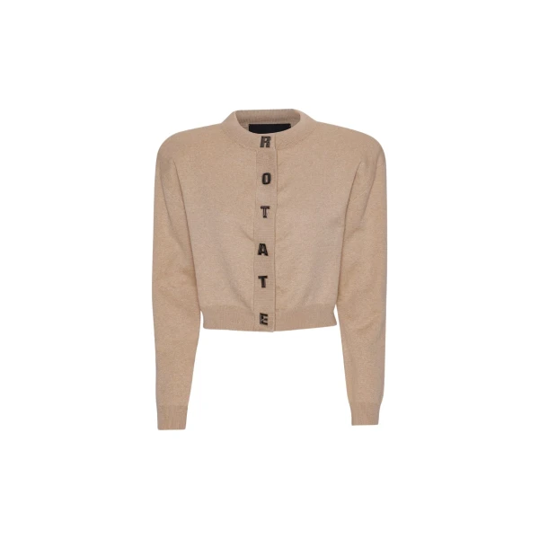 Firm Knit Cardigan Beige