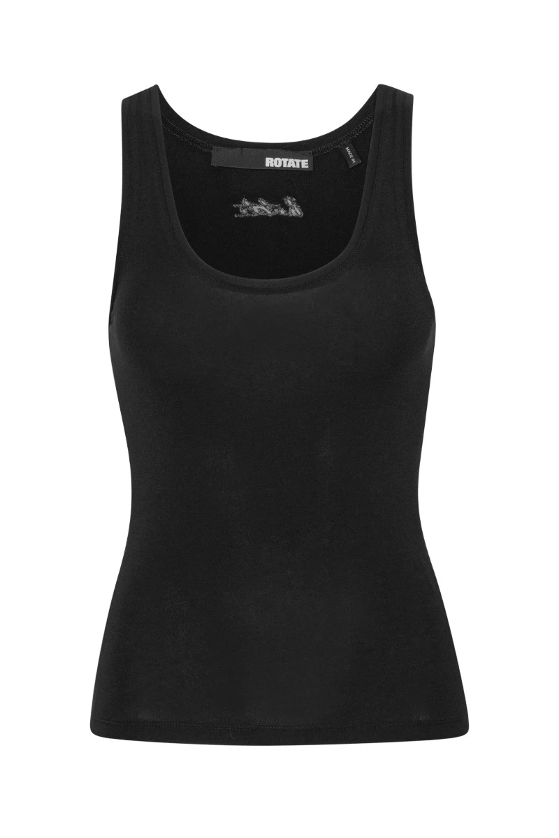 Rotate-Birger-Christensen-Logo-Tank-Top-Black35921_nobg Logo Tank Top Black - Image 1