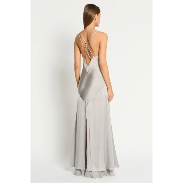 Opulent Grace Silk Dress - Image 5