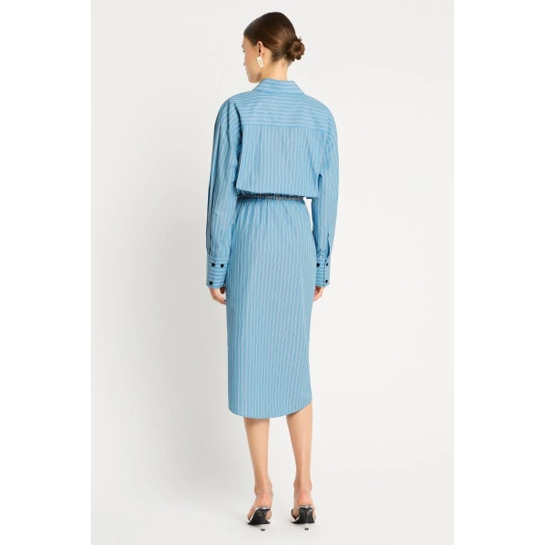 Percy Shirt Midi Dress - Image 5