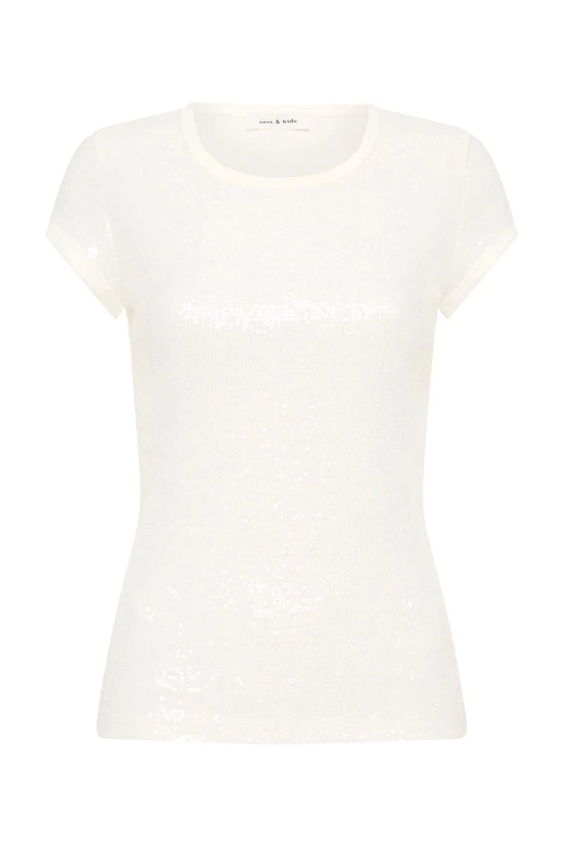 Sass and Bide Sequin Sparkle Jersey Top Sass and Bide
