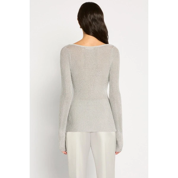 Silver Lining Rib Knit Top - Image 5