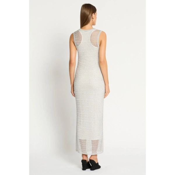 Temptress Metallic Knit Tube Dress - Image 5