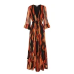 Anita Lace Front Drawstring Maxi Dress