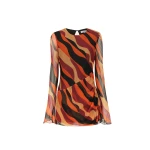 Anita Long Sleeve Gathered Mini Dress