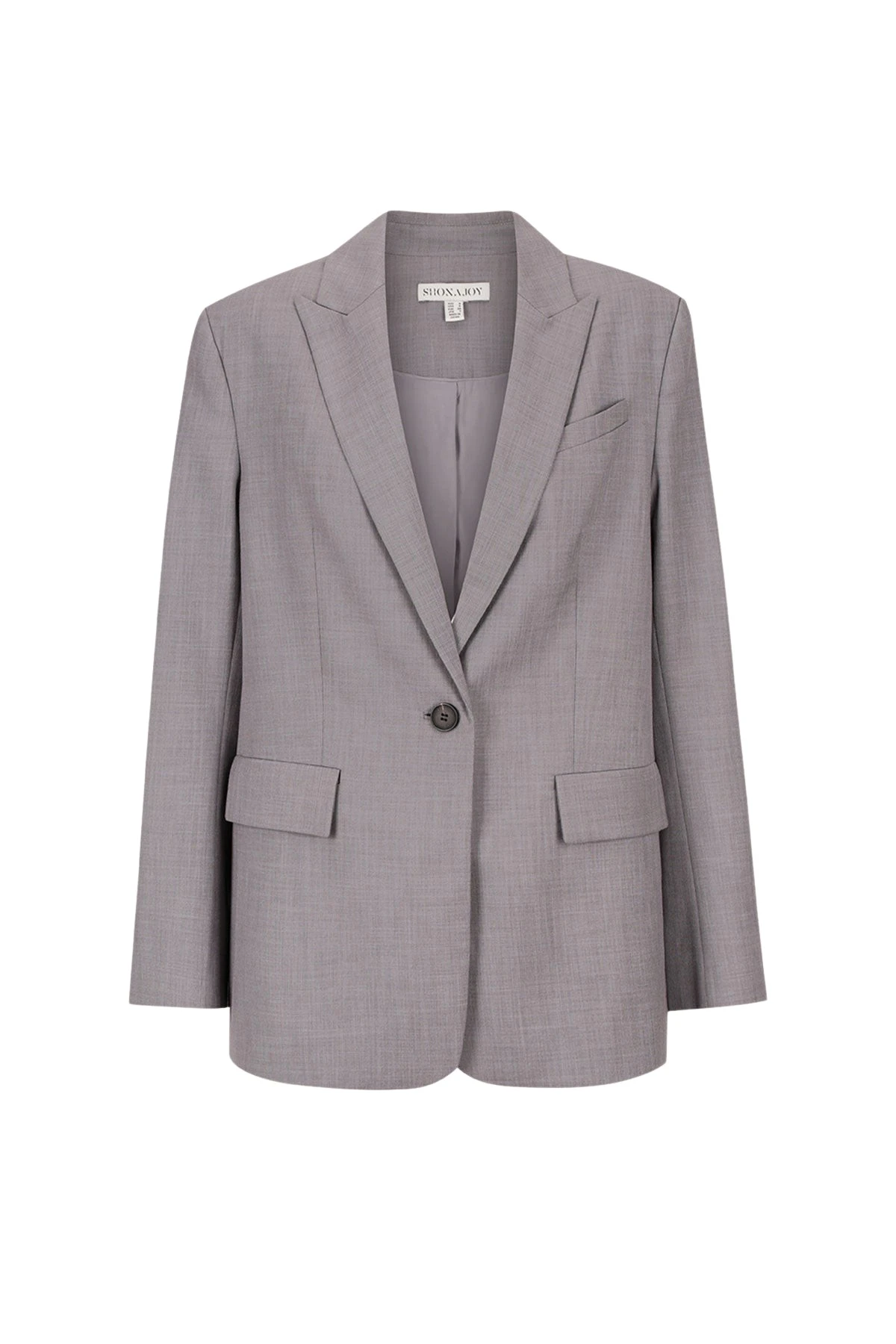 Shona-Joy-Asher-Oversized-Tailored-Blazer-Steel-Grey-660043_nobg Asher Oversized Tailored Blazer - Steel Grey - Image 1