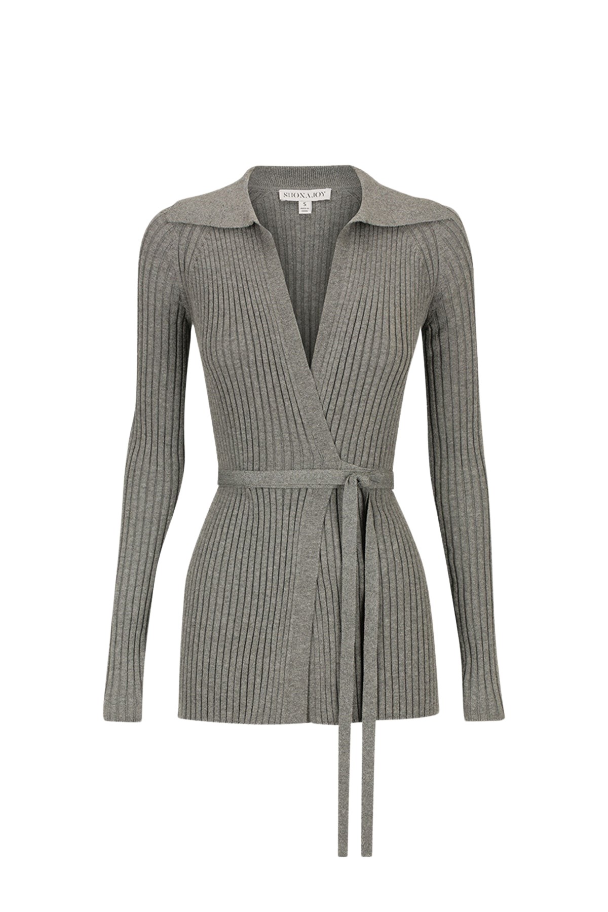 Shona Joy Harlem Raglan Wrap Top – Ash