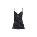 Holli Long Line Cowl Neck Cami - Dark Ash