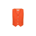 Irena Tailored Fitted Vest - Hibiscus