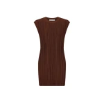 Kamari Sleeveless Tunic Top - Brandy Brown