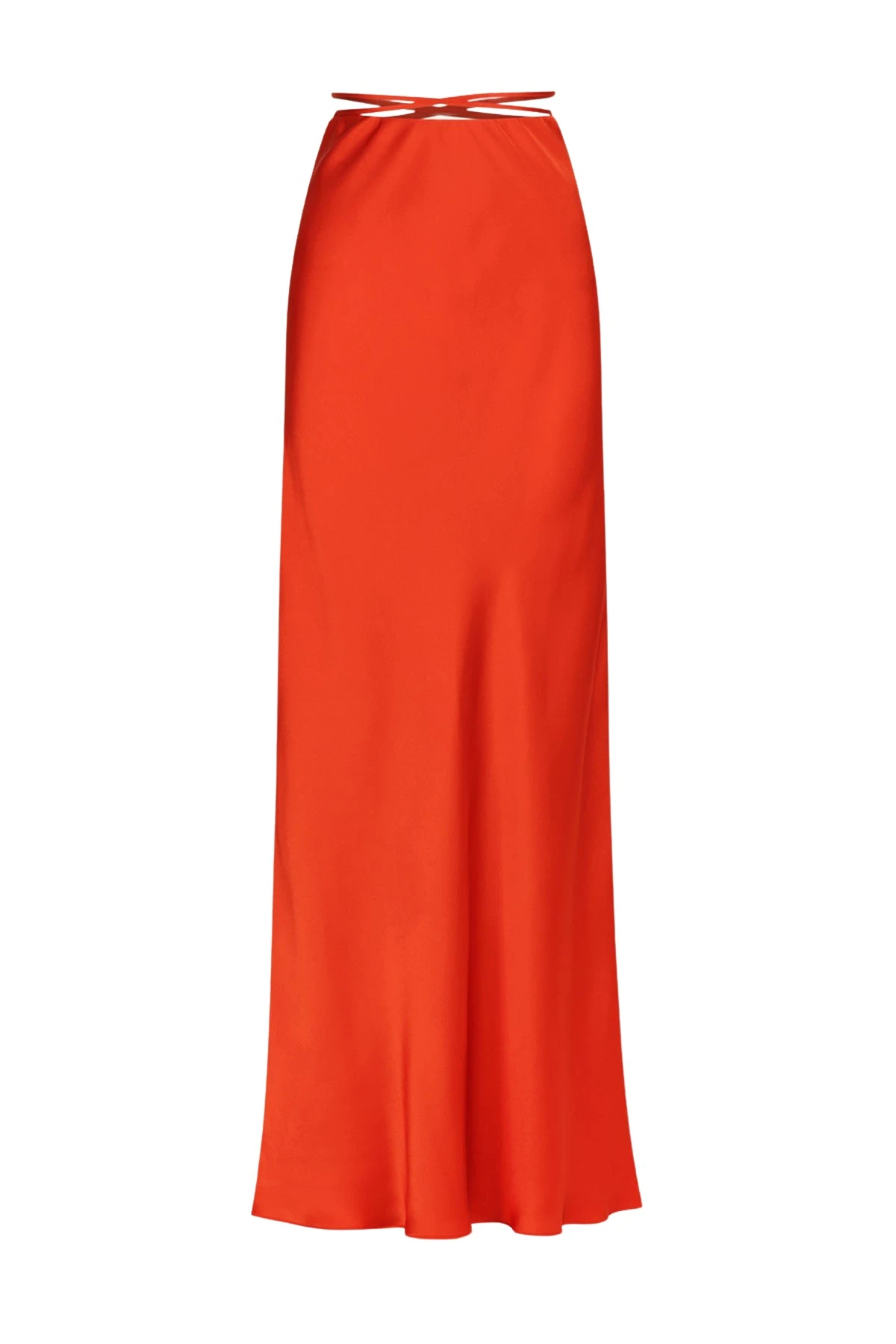 Shona-Joy-Milenna-Silk-Bias-Tie-Maxi-Skirt-Chilli-Red-613491_nobg Milenna Silk Bias Tie Maxi Skirt - Chilli Red - Image 1