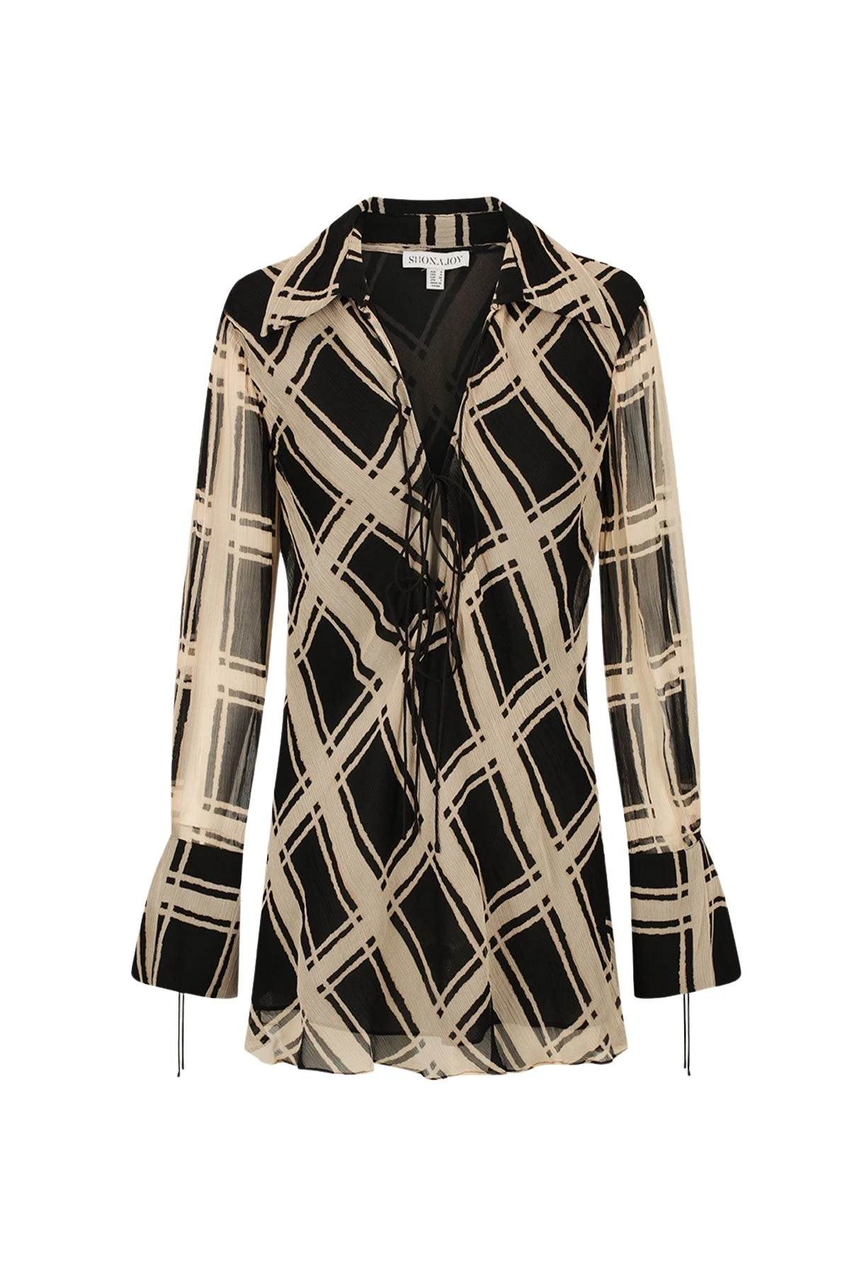 Shona-Joy-Rico-Shirt-Tie-Mini-Dress-624014_nobg Rico Shirt Tie Mini Dress - Image 1