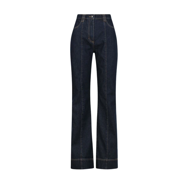 Rita Pintuck Straight Leg Jean - Deep Indigo