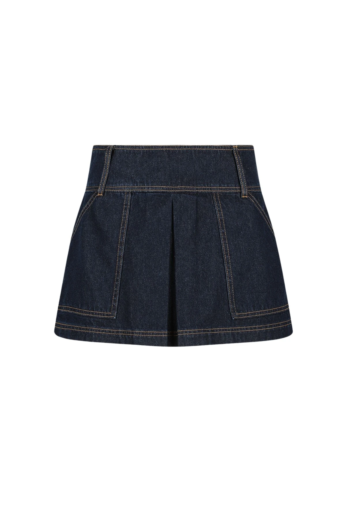 Shona-Joy-Rita-Pleat-Mini-Skirt-Deep-Indigo73548_nobg Rita Pleat Mini Skirt - Deep Indigo - Image 1