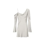 Shona-Joy-Sofia-Asymmetrical-Long-Sleeve-Mini-Dress-Silver-544372_nobg
