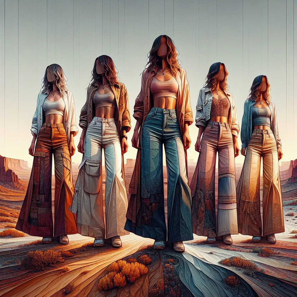 what to wear with wide leg pants