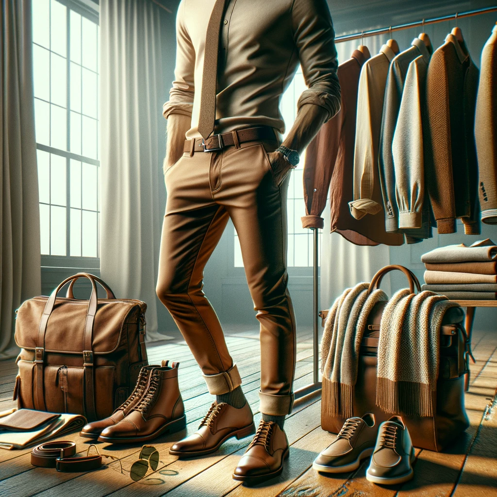 what to wear with brown pants