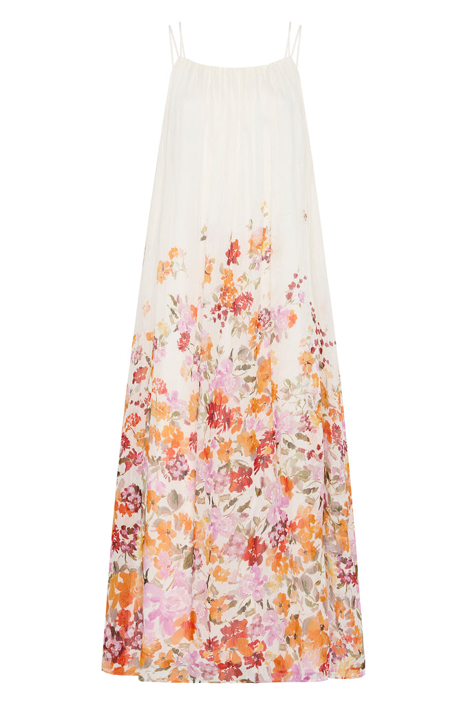 Aje Boeri Border Print Midi Dress