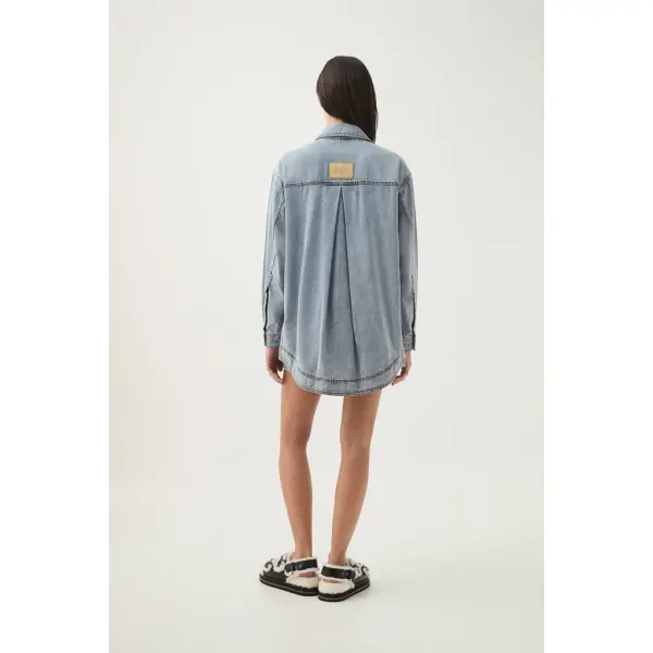 Corie Longline Denim Shirt - Image 6