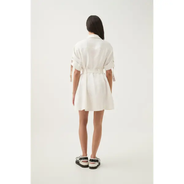 Principle Logo Mini Dress - Image 6