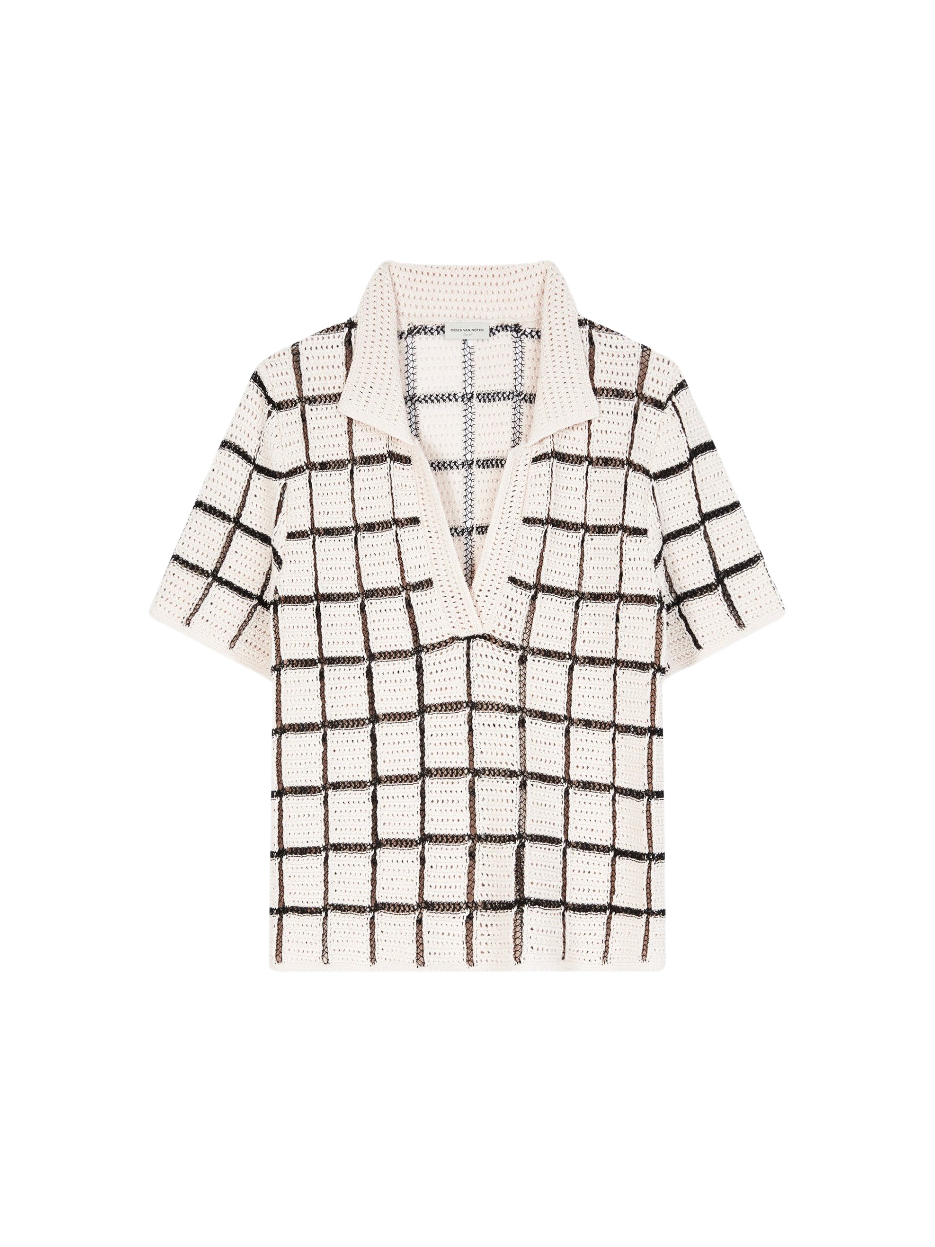 Dries Van Noten Block stitch polo Knit