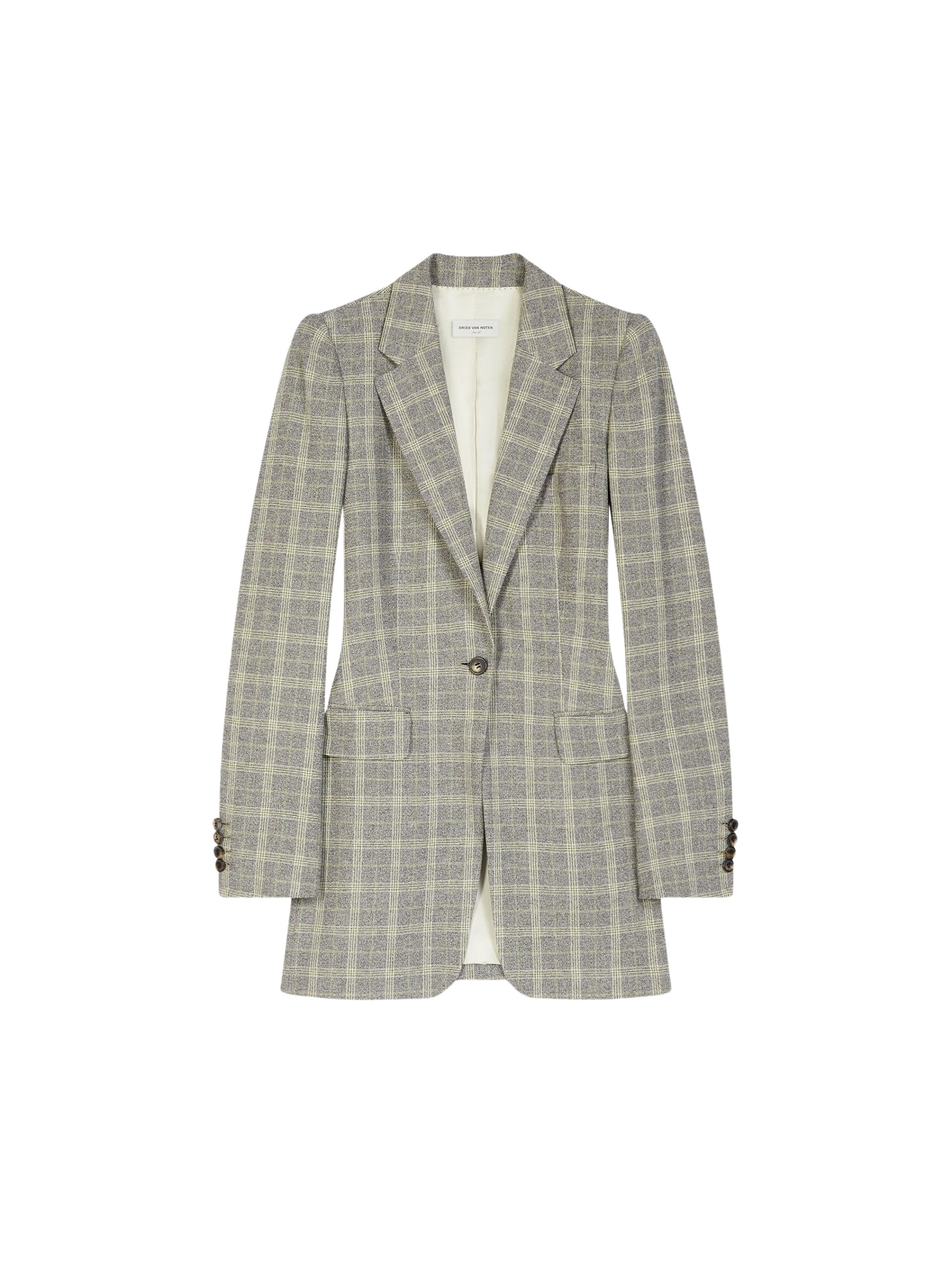 Dries Van Noten Checked fitted blazer