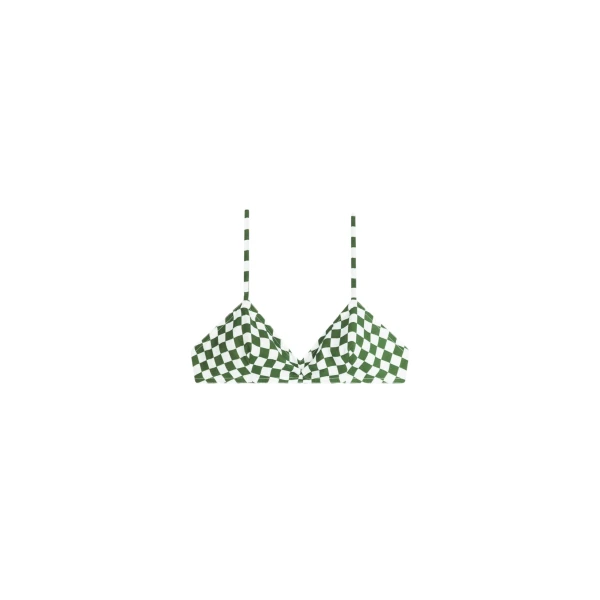 Checkered bra top