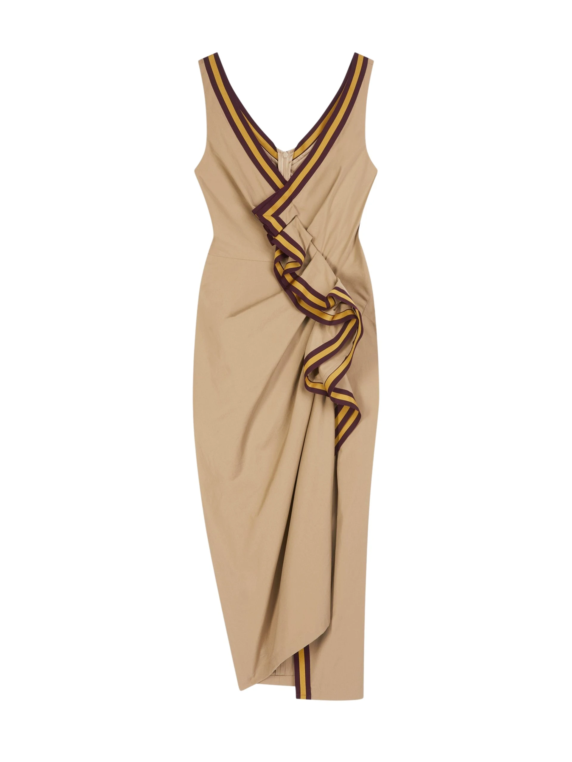 Dries-Van-Noten-Draped-cotton-dress-4-scaled66665_nobg Draped cotton dress - Image 1