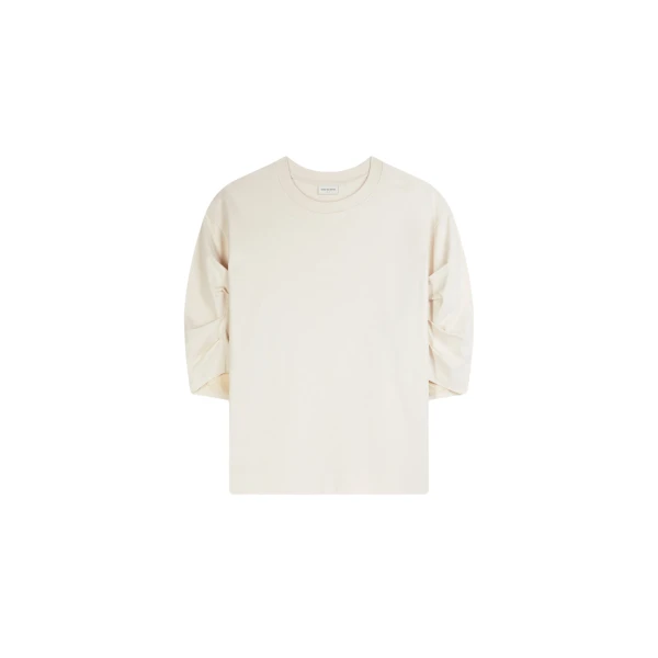 Draped sleeve tee