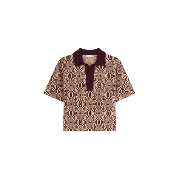 Knitted polo shirt