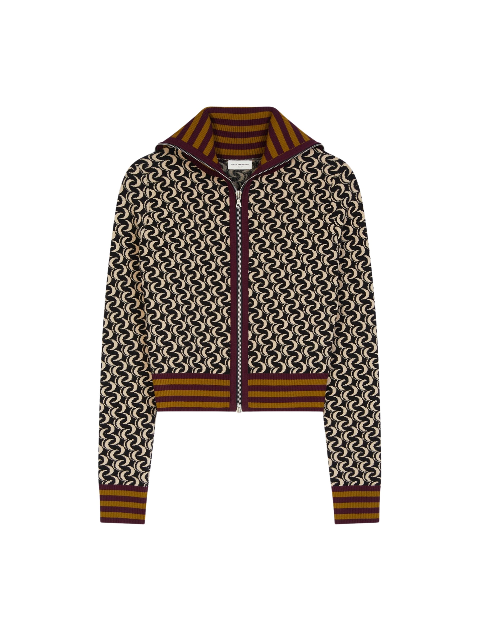 Dries Van Noten Knitted zip cardigan