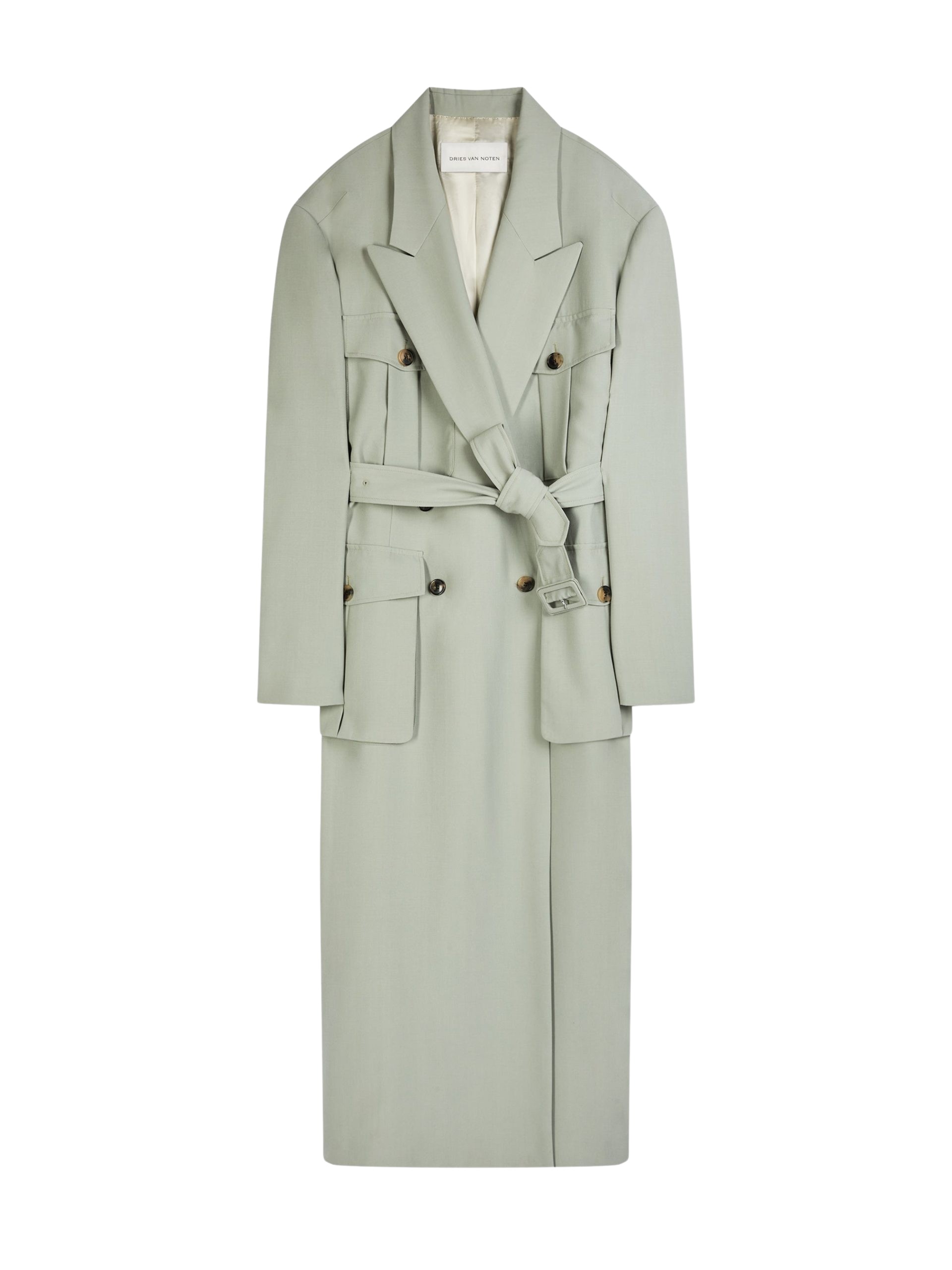 Dries Van Noten Oversized belted coat