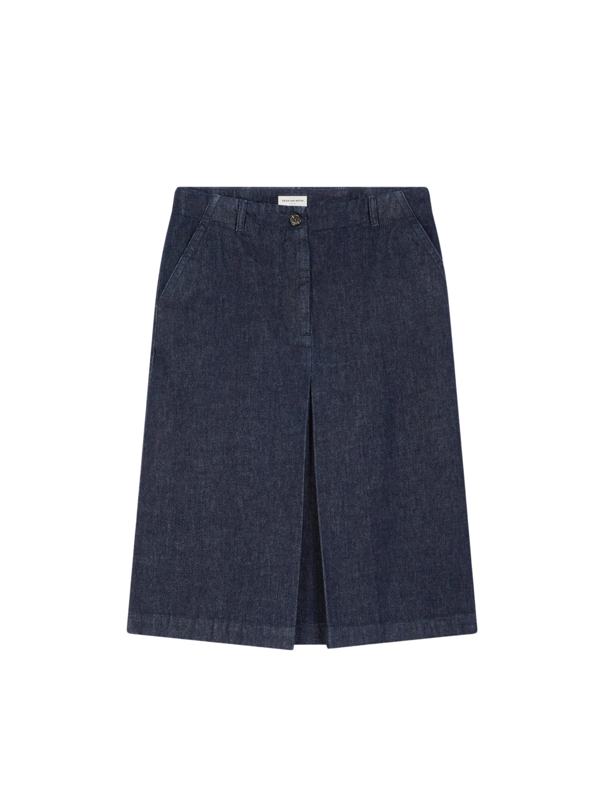 Dries-Van-Noten-Pleated-denim-skirt-4-scaled34912_nobg Pleated denim skirt - Image 1