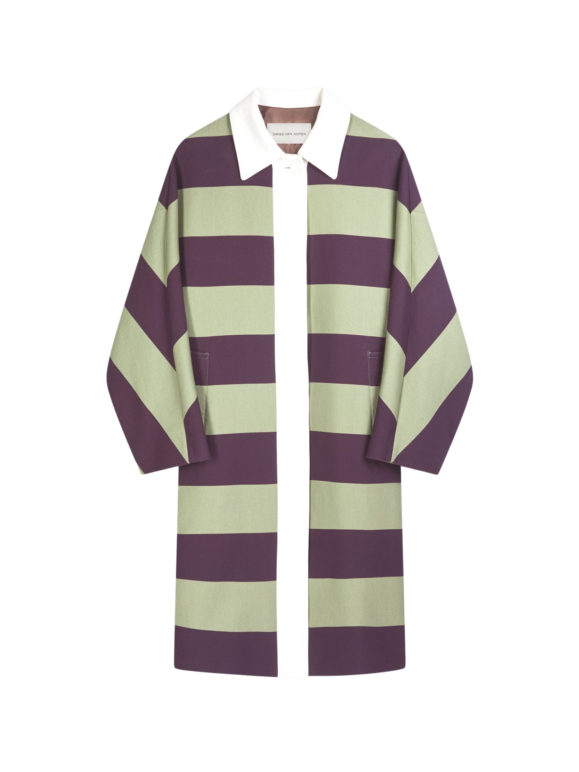 Dries Van Noten Striped kimono coat