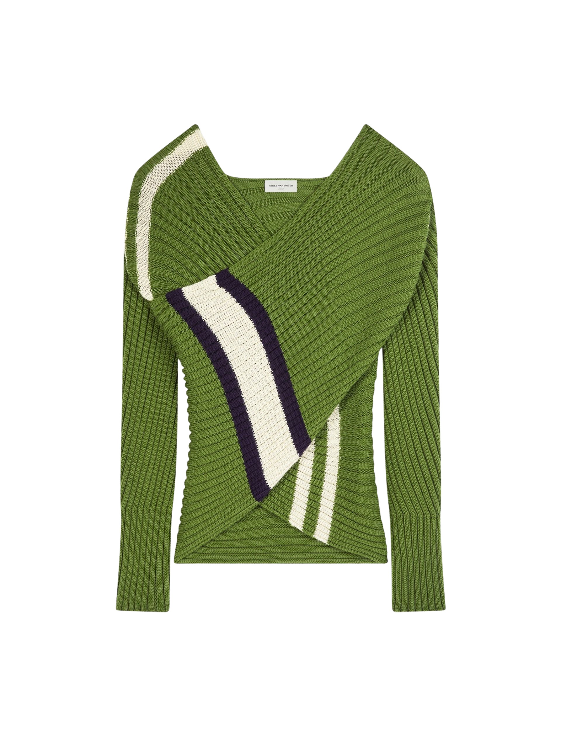 Dries Van Noten Wrap scarf sweater