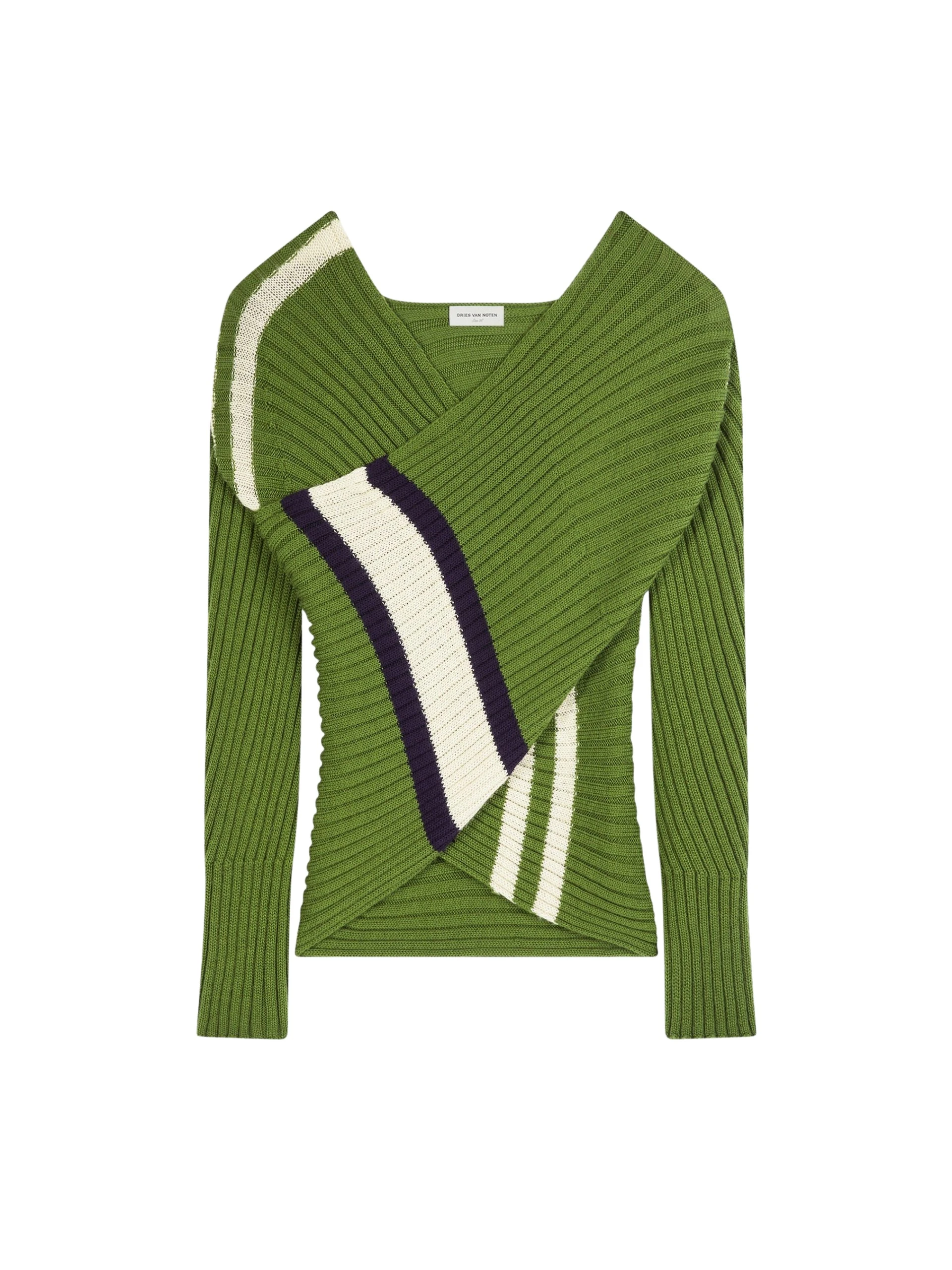Dries-Van-Noten-Wrap-scarf-sweater-4-scaled72832_nobg Wrap scarf sweater - Image 1