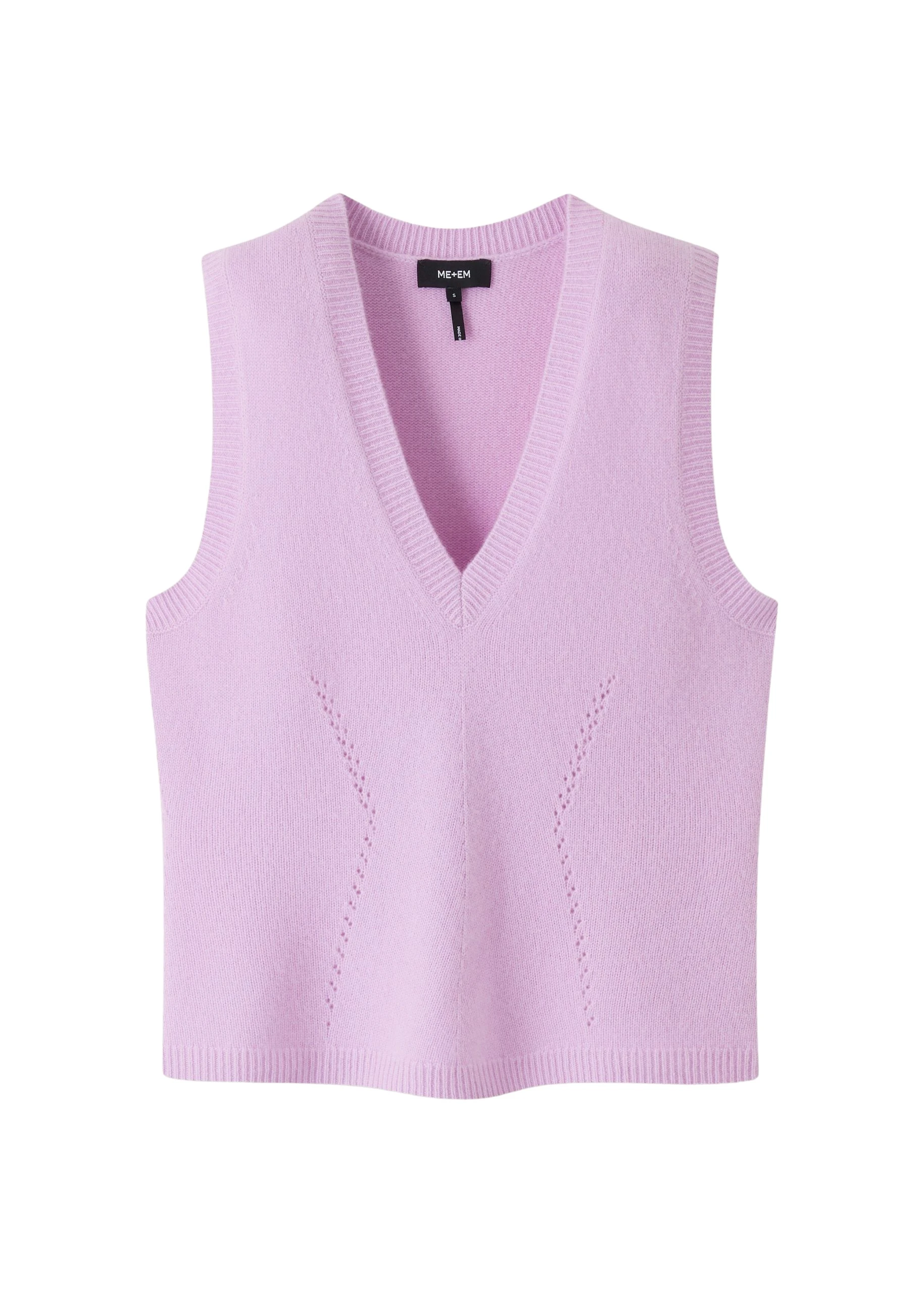 Me-and-Em-Cashmere-Lace-Stitch-Fashioned-Sweater-Vest-scaled32991_nobg Cashmere Lace Stitch Fashioned Sweater Vest - Image 1