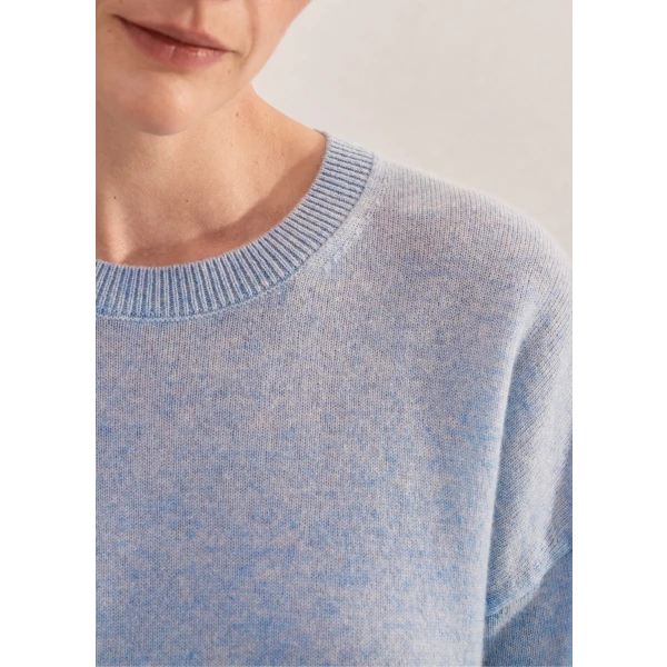 Cashmere Relaxed Crop Tee - Image 5