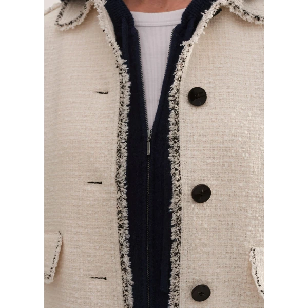 Cashmere Relaxed Fit Box Zip Hoody - Image 5