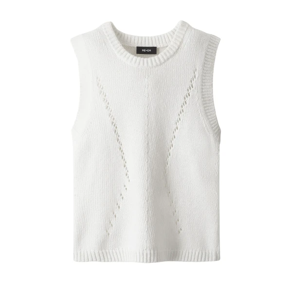 Chunky Cotton Fashioned Sweater Vest