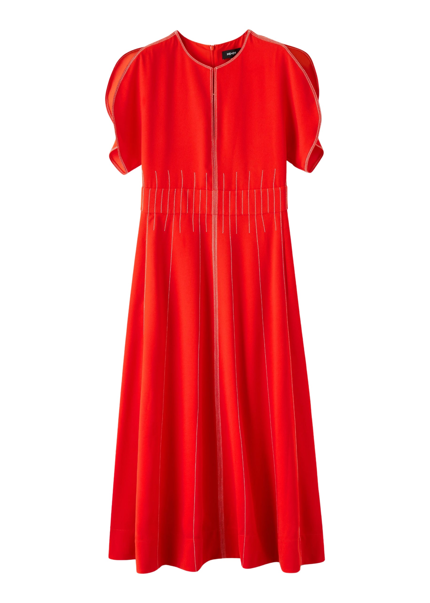 Me and Em Contrast Stitch Midi Dress