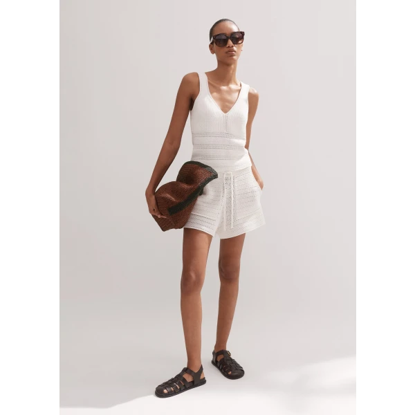 Cotton Fashioned Longline Knit Cami - Image 5