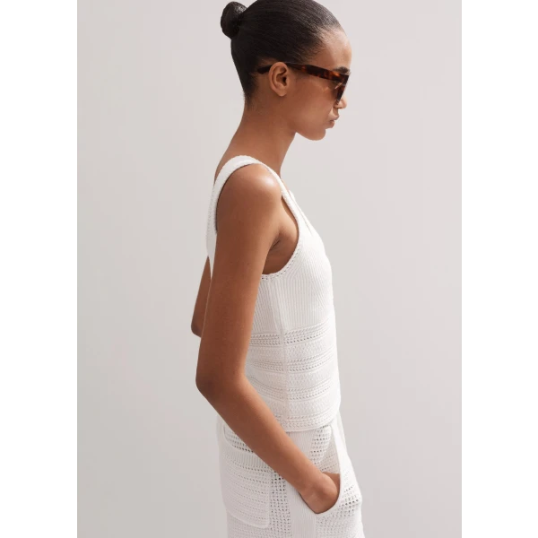Cotton Fashioned Longline Knit Cami - Image 6