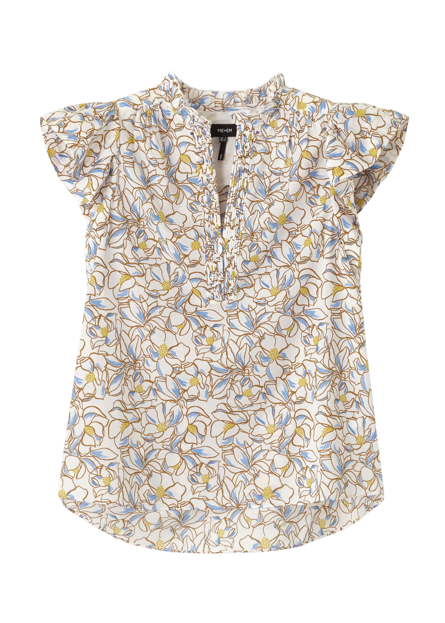 Me and Em Cotton Floral Print Blouse