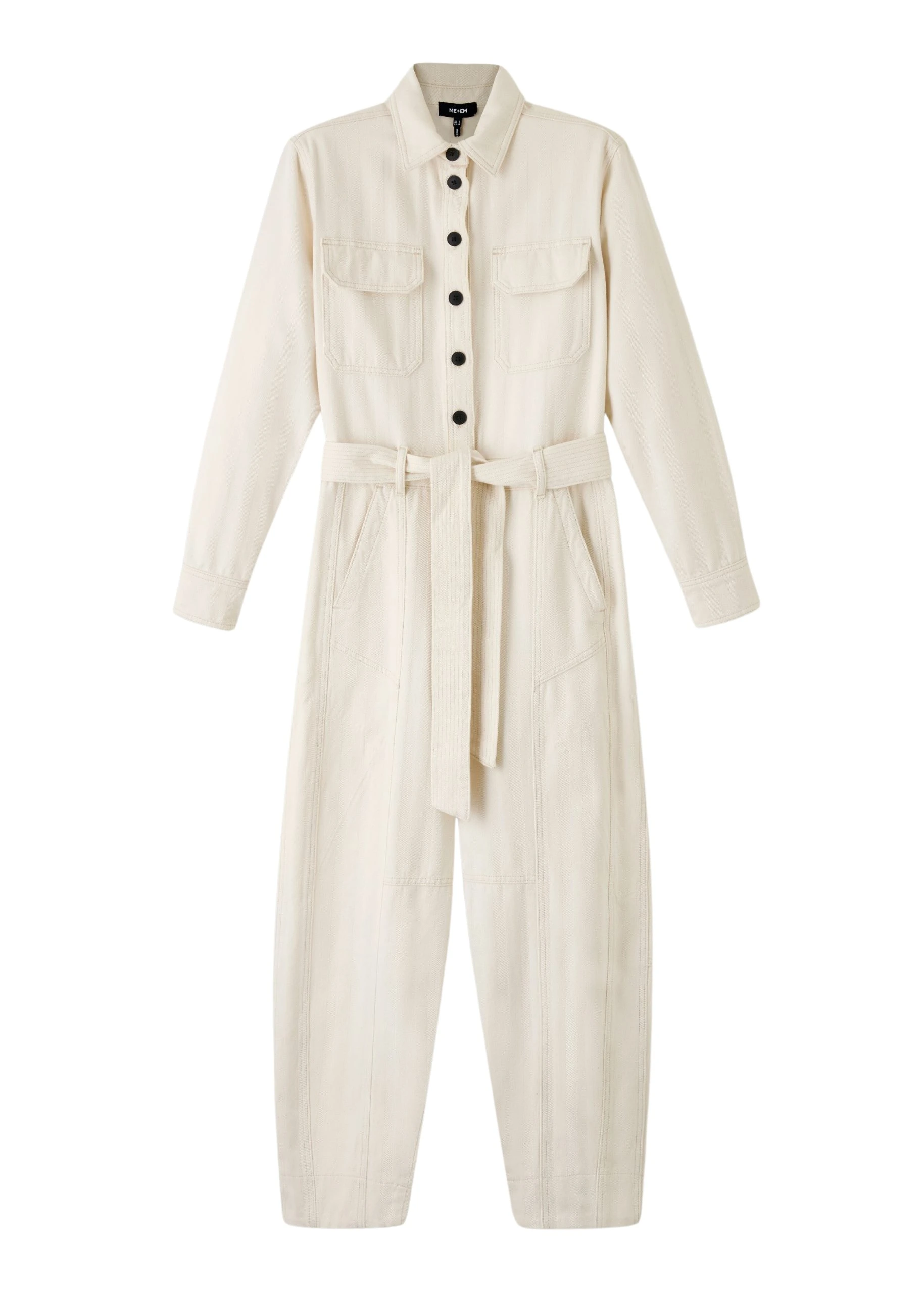 Me-and-Em-Cotton-Herringbone-Utility-Jumpsuit-scaled60193_nobg Cotton Herringbone Utility Jumpsuit - Image 1