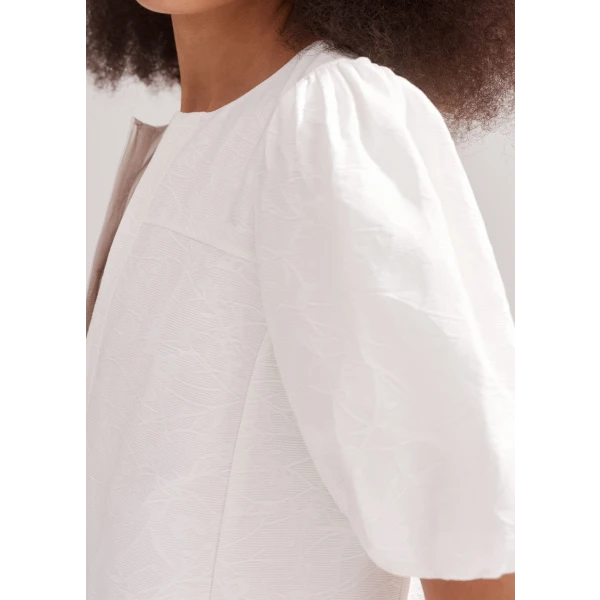 Cotton Jacquard Short Shift Dress - Image 5