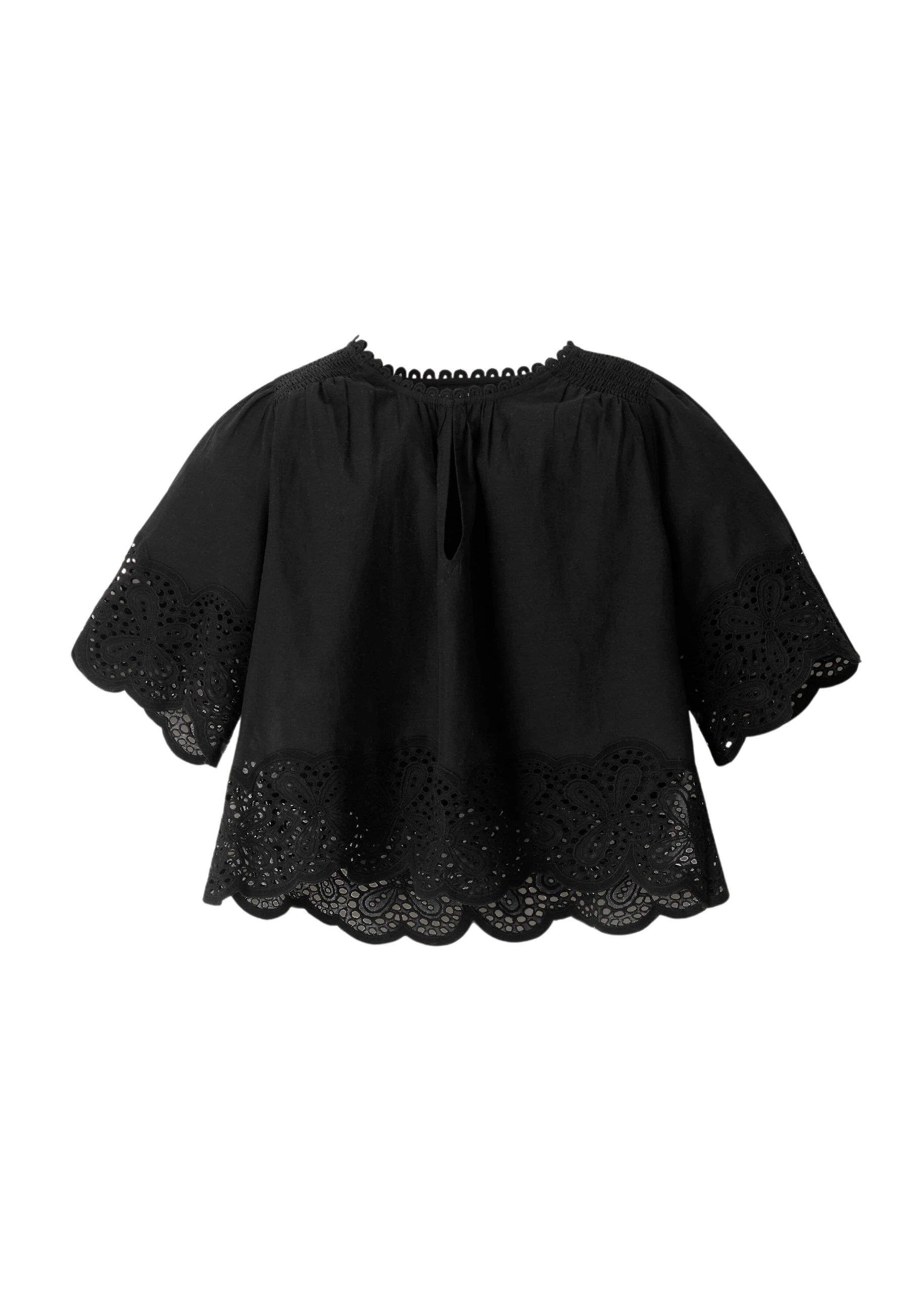 Me-and-Em-Cotton-Lace-Flower-Broderie-Blouse-scaled92887_nobg Cotton Lace Flower Broderie Blouse - Image 1